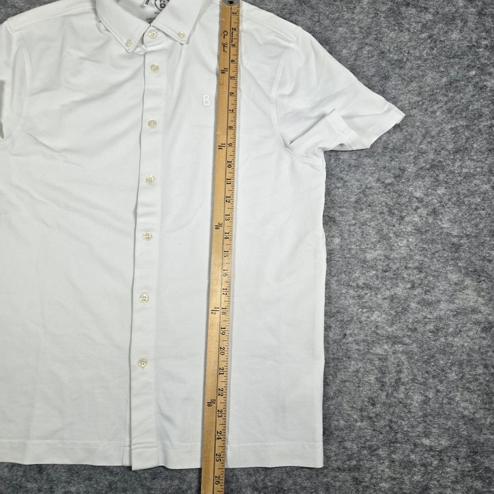 Bogner Mens White Performance Cotton Regular‎ Fit Button Down Shirt Small - Picture 6 of 7